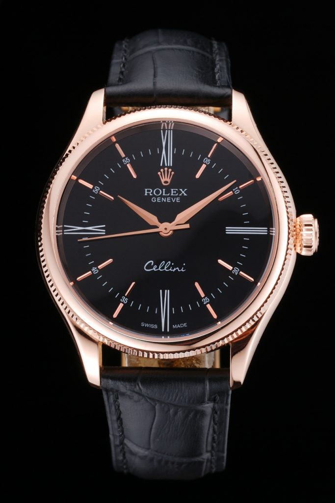 Vista Frontale Dell orologio Replica Rolex Cellini